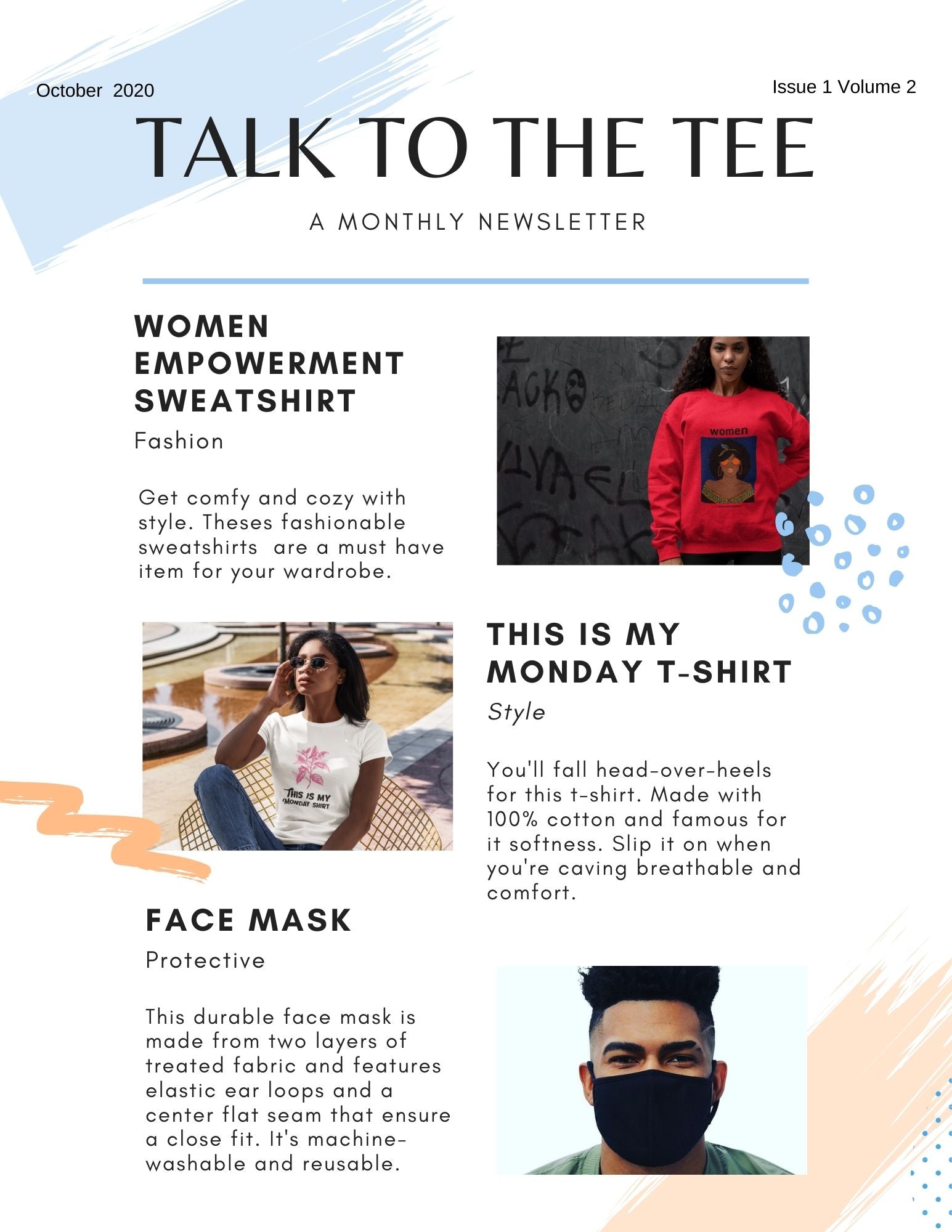 Newsletter - Talk to the tee store
