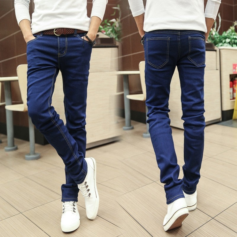Men's Washed Denim Jeans