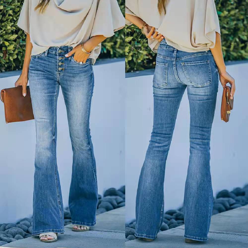 Flare High Waist Stretch Jeans