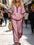 Women Casual Top Wide-Leg Pants Set