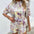 Tie Dye Round Neck Top and Shorts Set