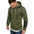 Drawstring Sweatshirt with Leather Hoodies