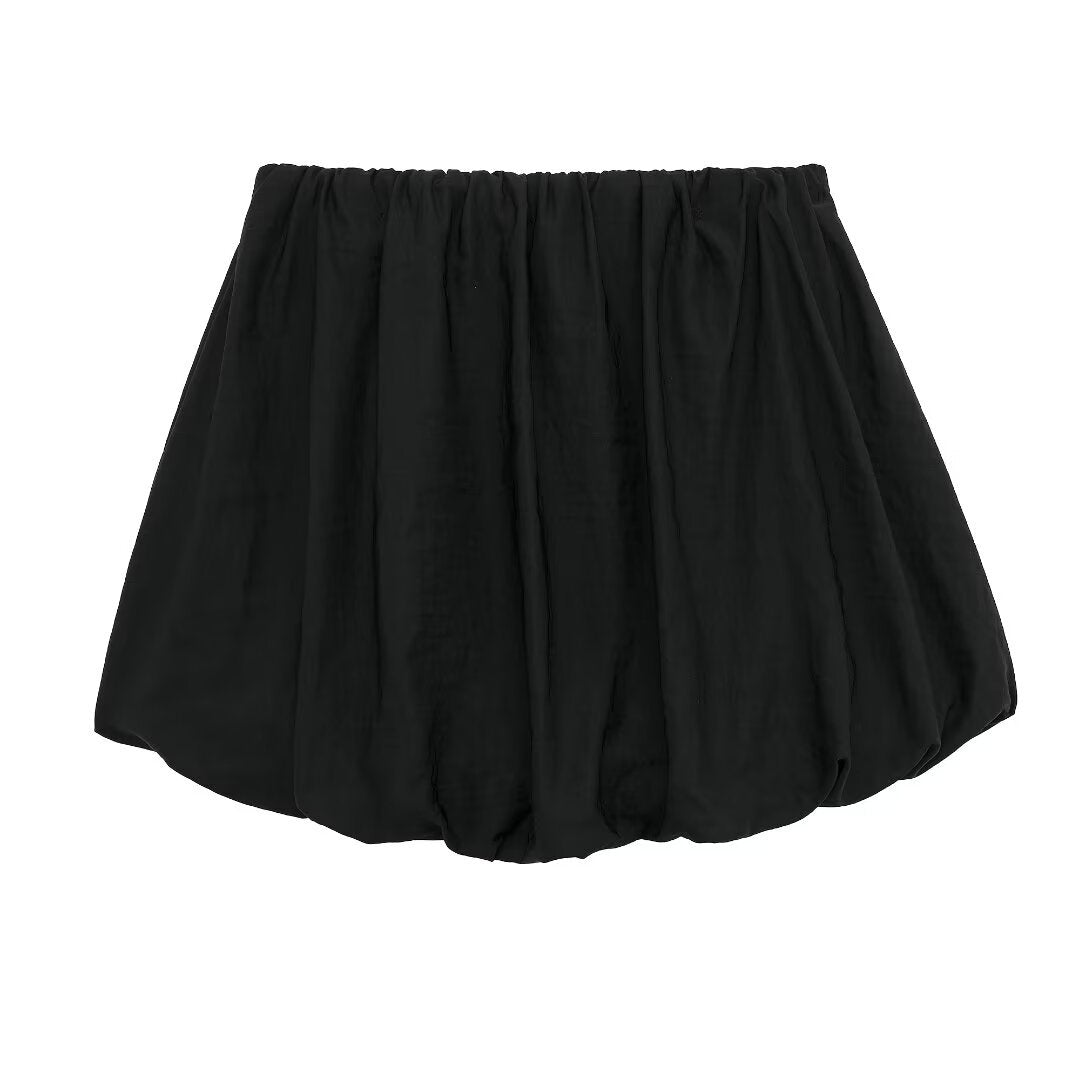 Women Mini Lantern Skirt