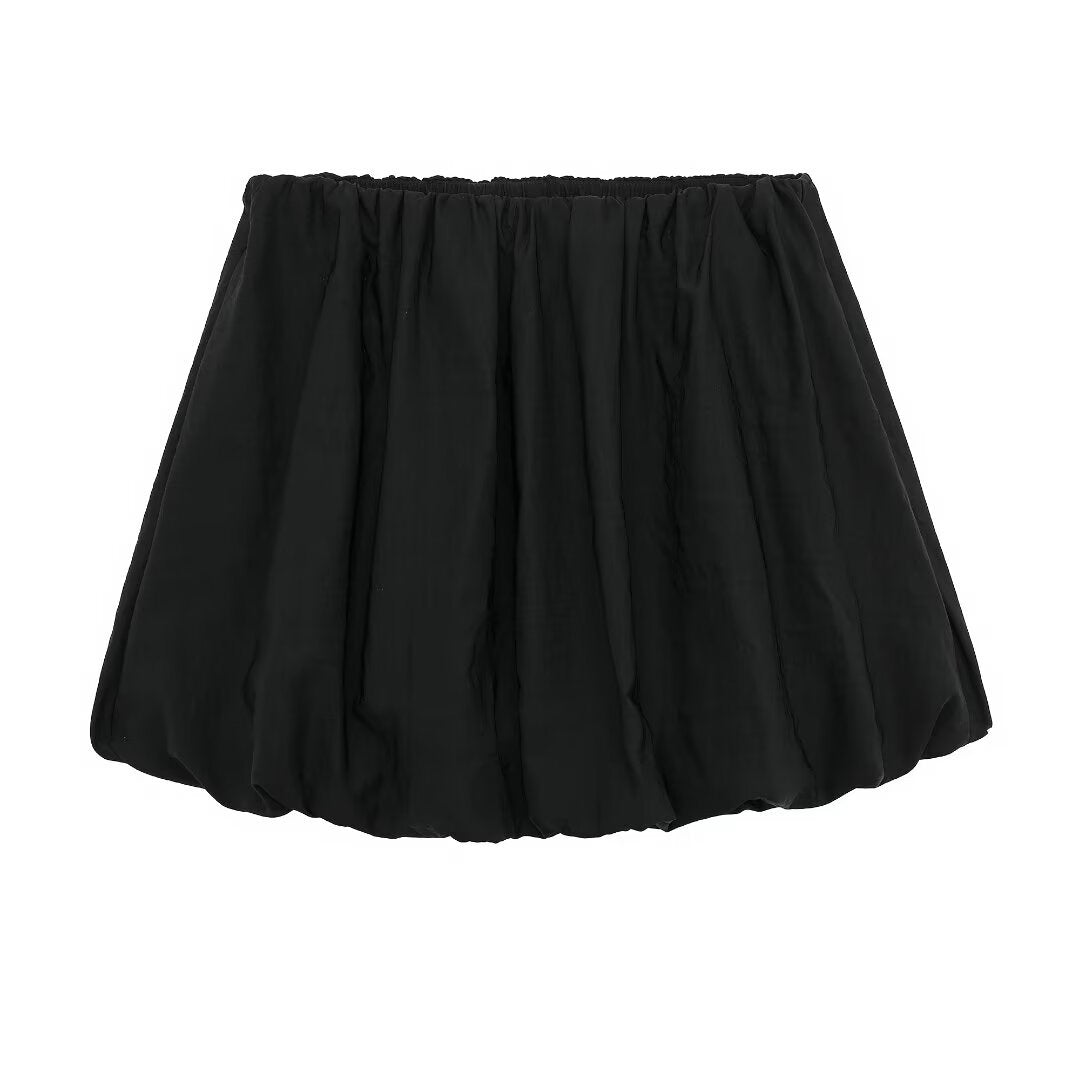 Women Mini Lantern Skirt