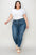 Full Size Cuffed Hem Low Waist Jeans