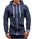 New Men Solid Color Zippered Jacket