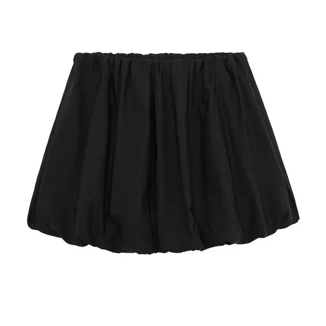 Women Mini Lantern Skirt
