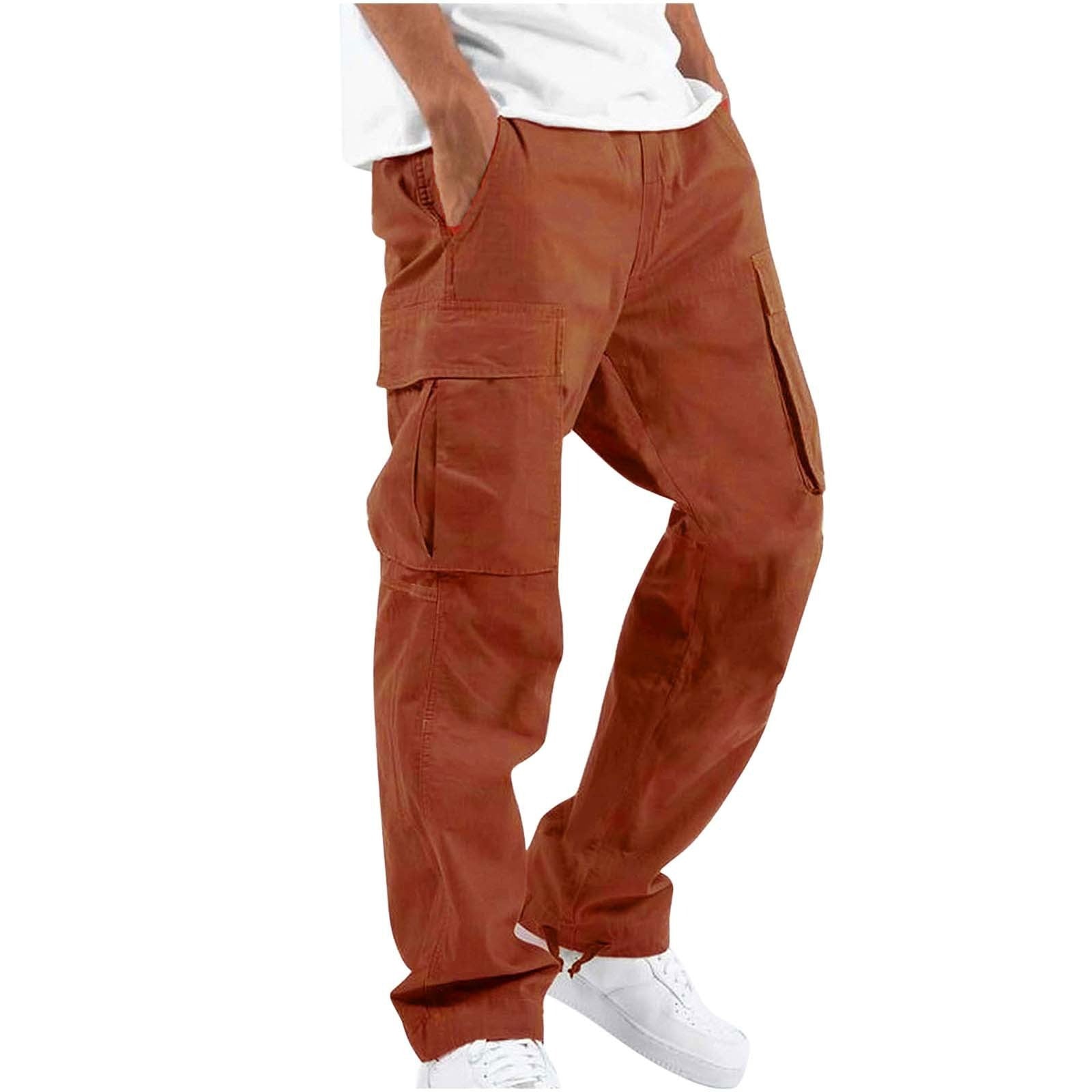 New Style Men's Drawstring Multi Pocket Pants
