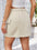 Pocketed Buttoned Denim Skirt