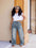 Washed Detachable Belted Denim Jeans