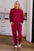 Round Neck Top and Drawstring Pants Set