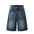Men Washed Denim Shorts