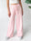 Ribbed Wide Leg Sweat Pants