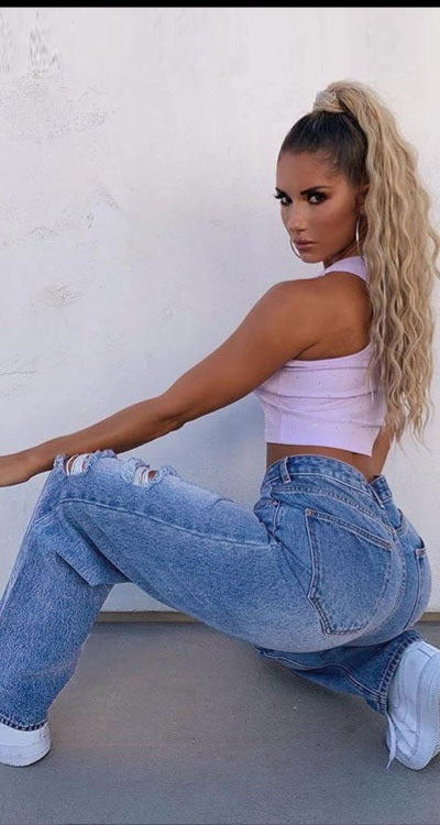 High Waist Straight Loose Pants