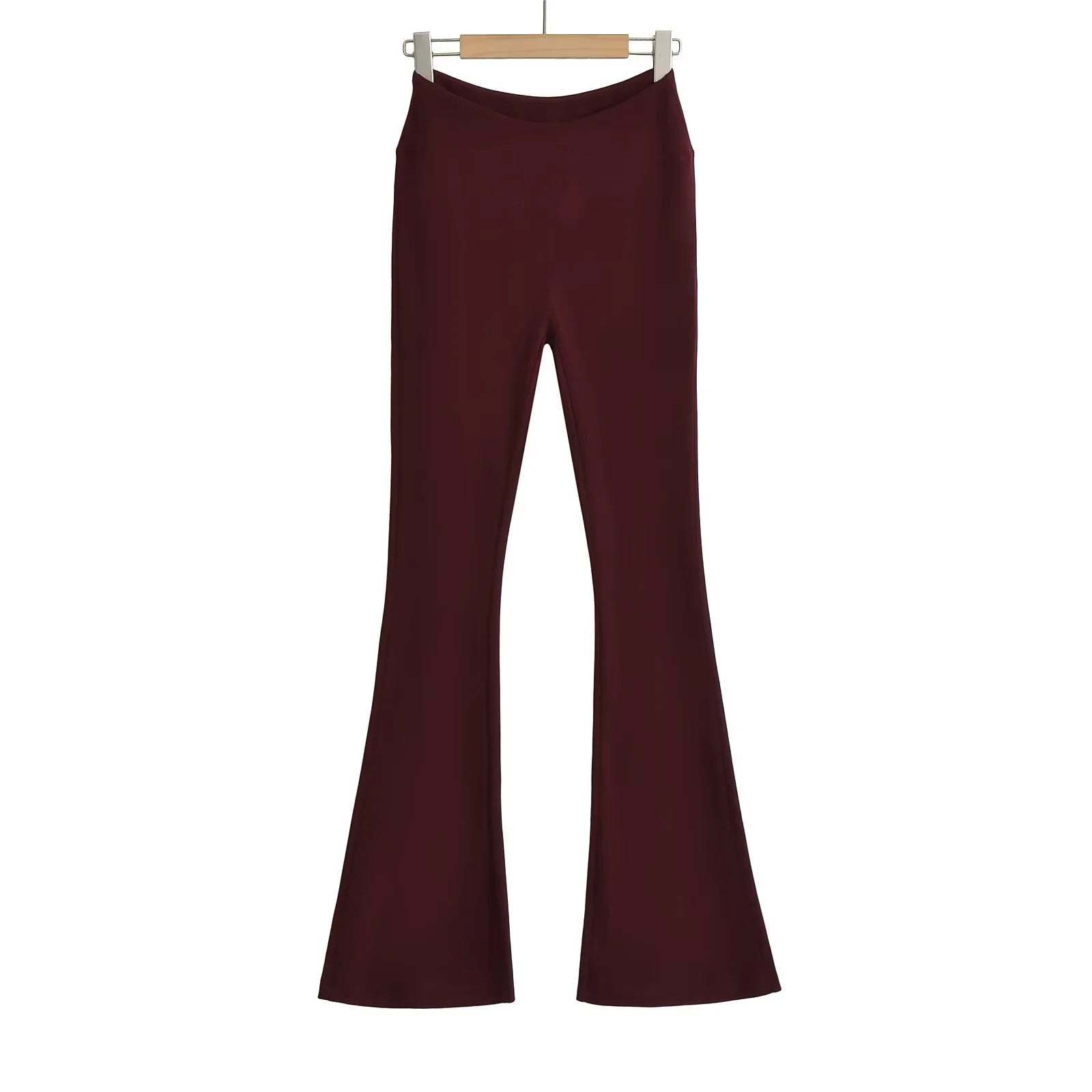 V-shaped Waist Micro Flared Pants
