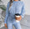 Winter Solid Twist Cropped Sweater