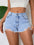 Women's Ripped Denim Shorts