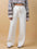 Ribbed Wide Leg Sweat Pants