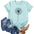 Women's Knit Self Design T-shirt