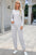 Round Neck Top and Drawstring Pants Set