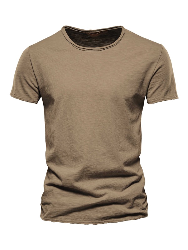Men's New Solid Color Short Sleeve T-Shirt