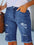 Street Mid-rise Cropped Ripped Shorts