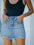 Women's Casual Ripped Denim Skirt