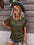Round Neck Flower T-Shirt