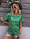 Round Neck Flower T-Shirt