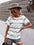 Round Neck Flower T-Shirt