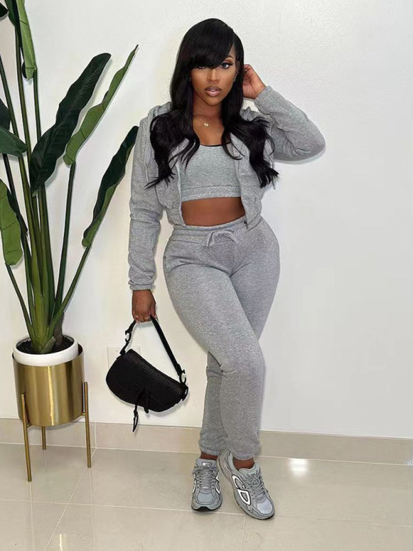 New Fleece Sweatshirt Three-piece Set