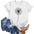 Women's Knit Self Design T-shirt