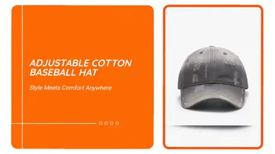 Adjustable Cotton Baseball Hat by@Outfy