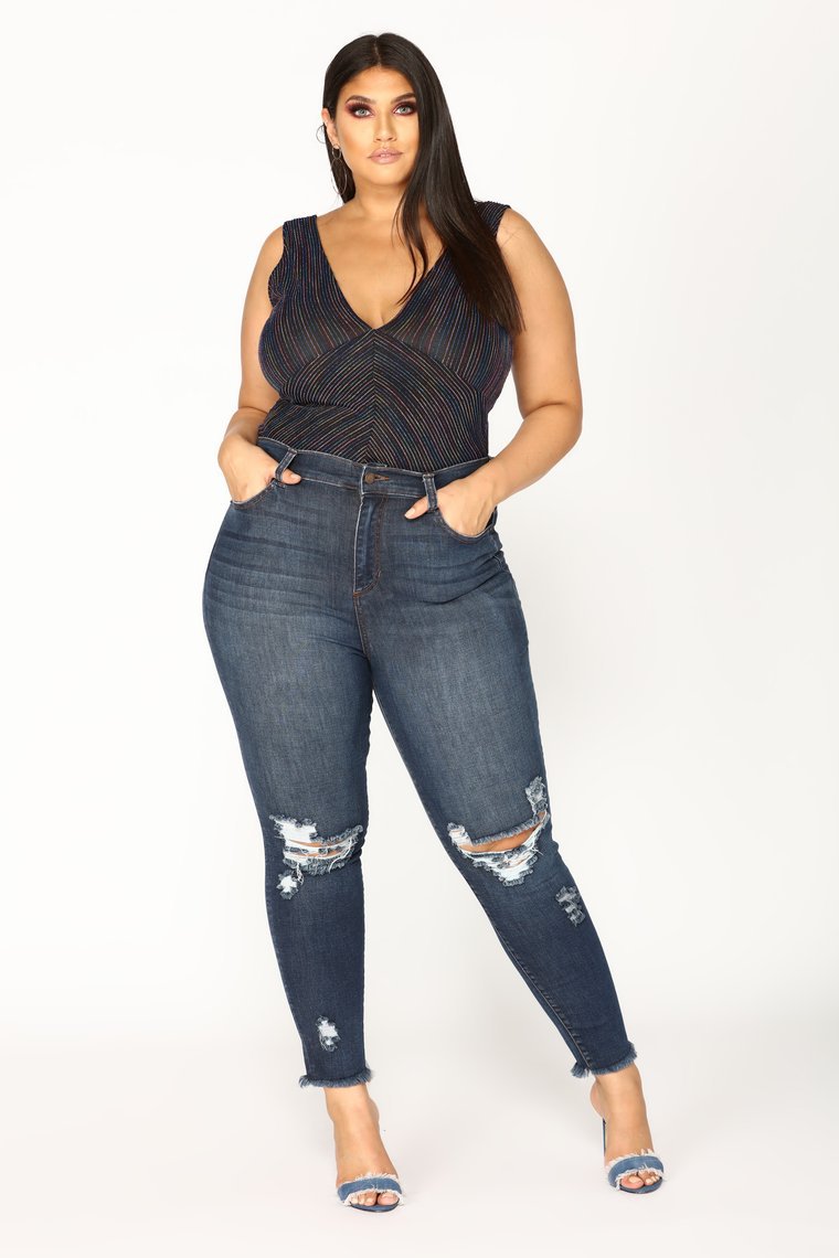 Plus Size Ripped Jeans
