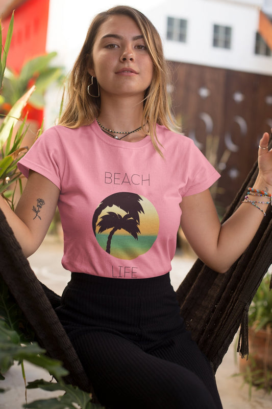 Beach Life Short-Sleeve T-Shirt - Talk to the tee store