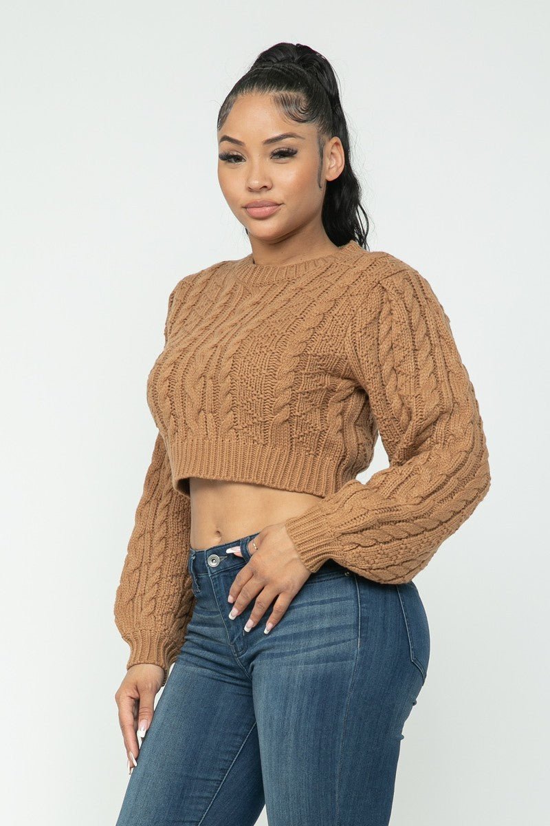 Crop Top Sweater - Talk to the tee store