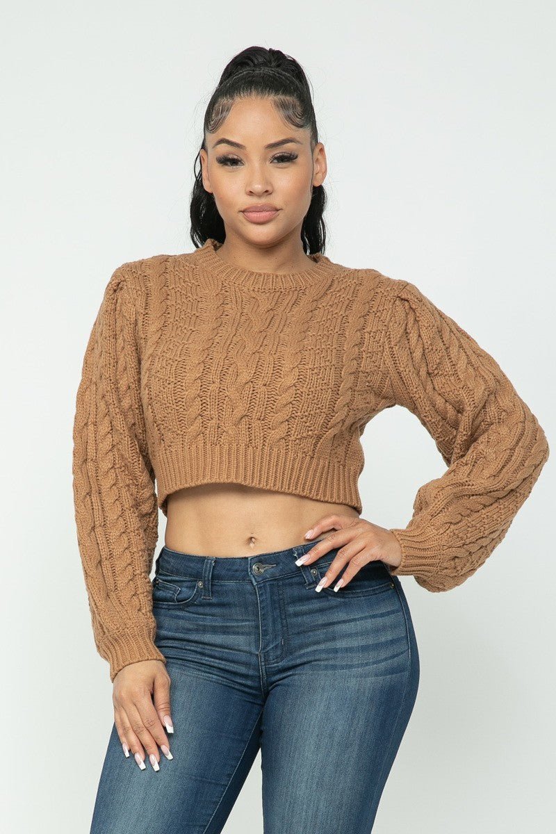 Crop Top Sweater - Talk to the tee store