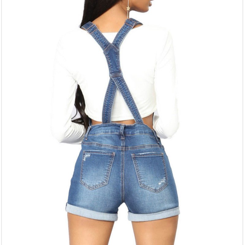Denim Strap Overalls - Talk to the tee store