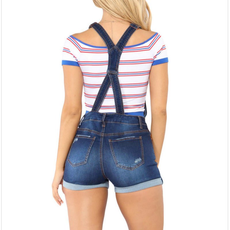 Denim Strap Overalls - Talk to the tee store