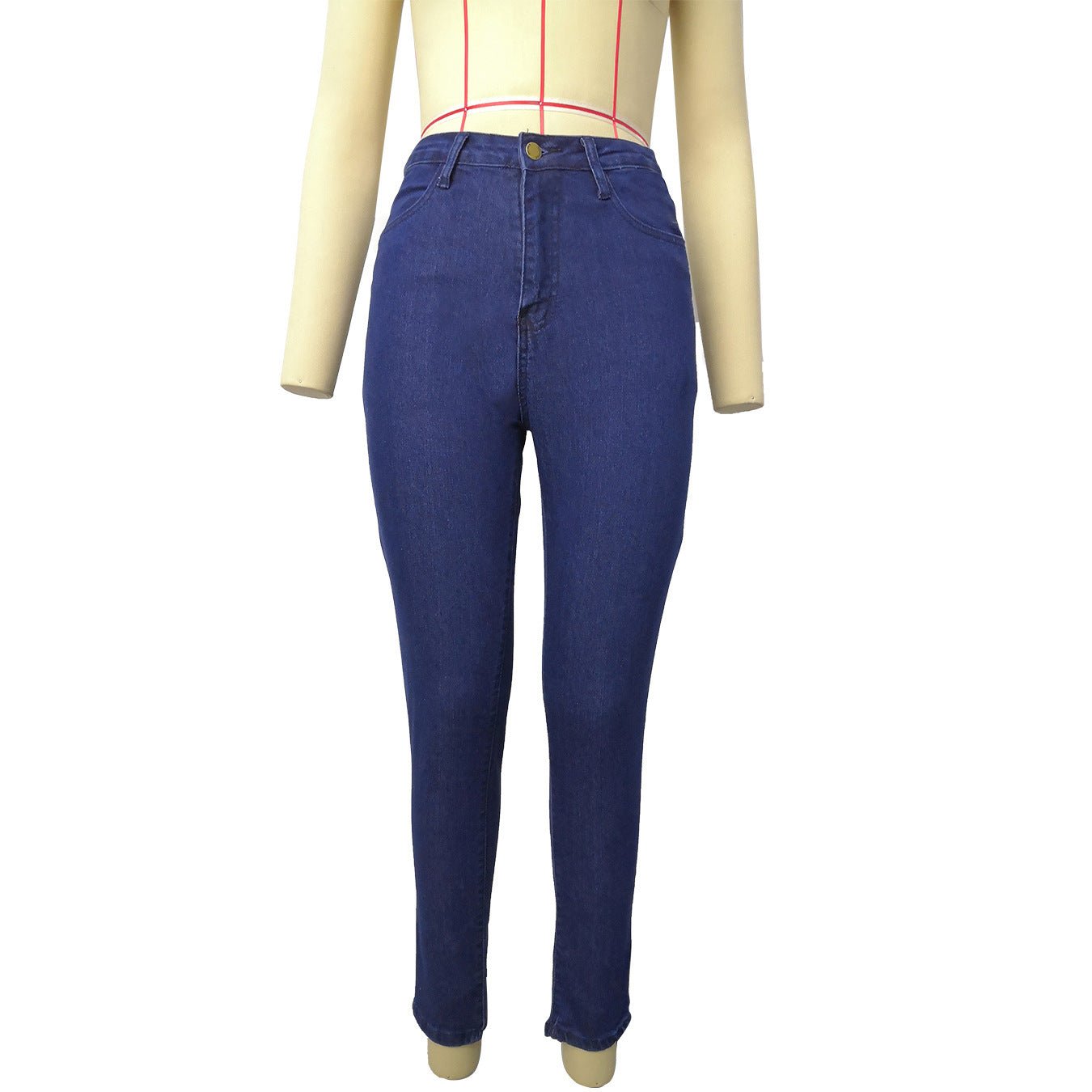 High Waist Slim-Fitted Jeans - Talk to the tee store