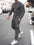 Men's Solid Color Sweatshirt Two Piece Sets
