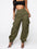 Women's Multi Pocket Button Cargo Pants