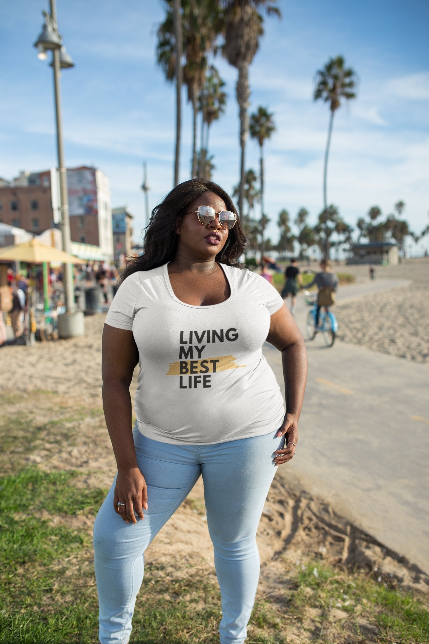 Living My Best Life Tee - Talk to the tee store