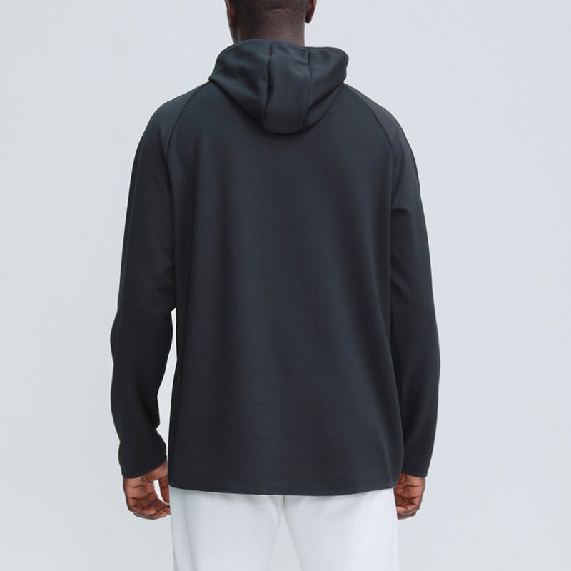 Long-Sleeved Solid Color Sports Hoodie - Talk to the tee store