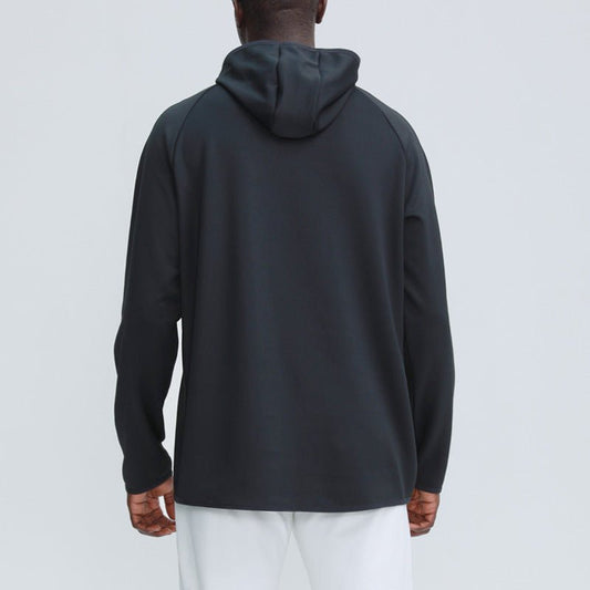 Long-Sleeved Solid Color Sports Hoodie - Talk to the tee store