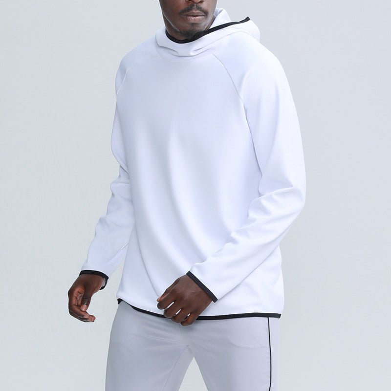 Long-Sleeved Solid Color Sports Hoodie - Talk to the tee store