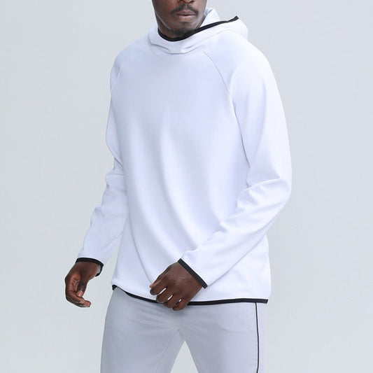 Long-Sleeved Solid Color Sports Hoodie - Talk to the tee store