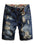 Men Destroyed Faded Wash Denim Shorts - Talk to the tee store