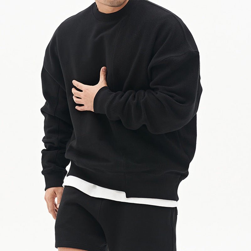Men Loose Sleeve Sport Sweatshirt - Talk to the tee store