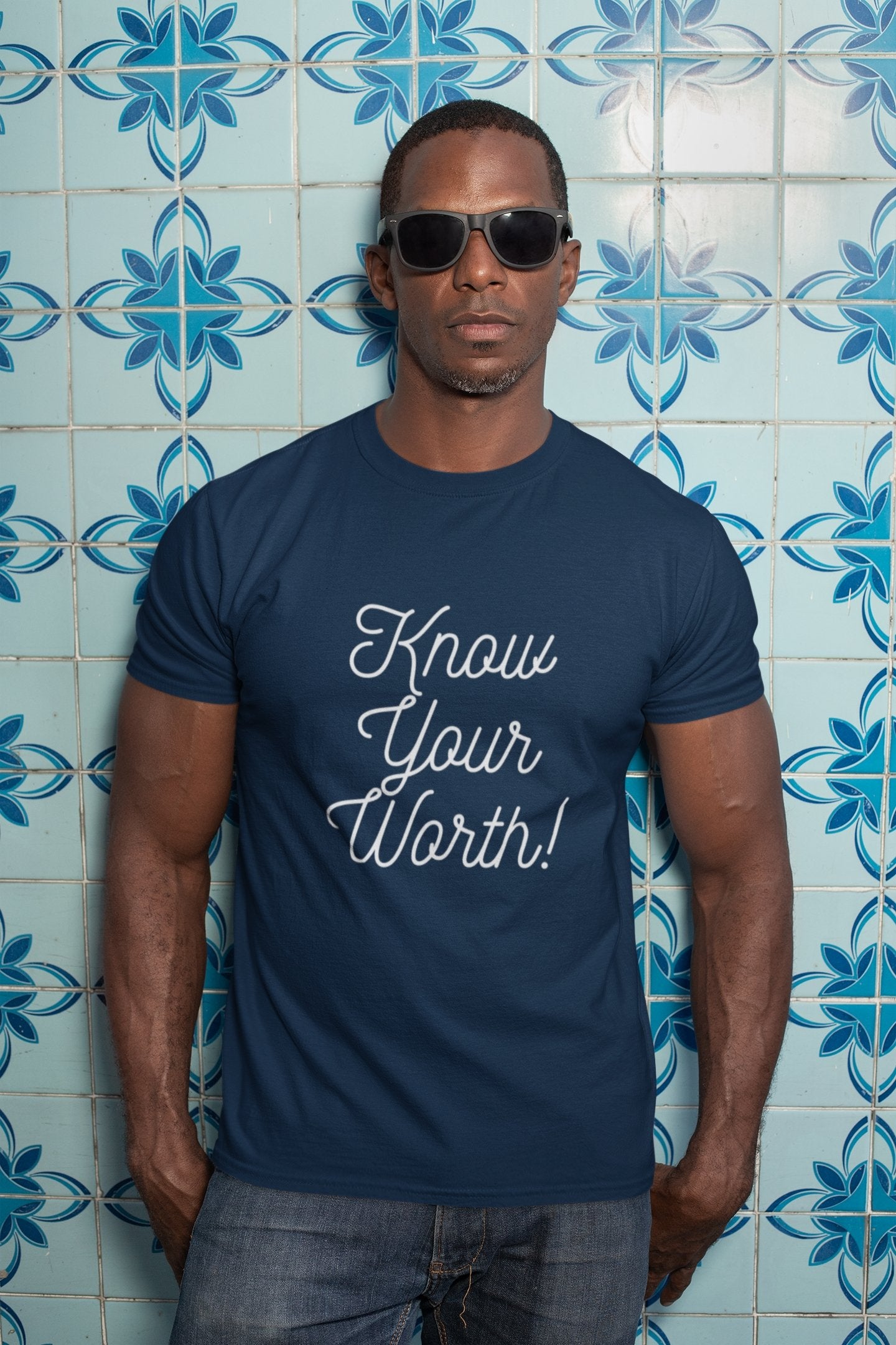 Men's Know Your Worth! Short Sleeve T-Shirt - Talk to the tee store